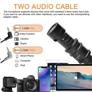 COMICA CVM-VM10 II Micro Cardioid Condenser Shotgun Video Microphone for Smartphone/ Samsung/ Hua Wei/ Go Pro/ Micro Camera Sony detail image