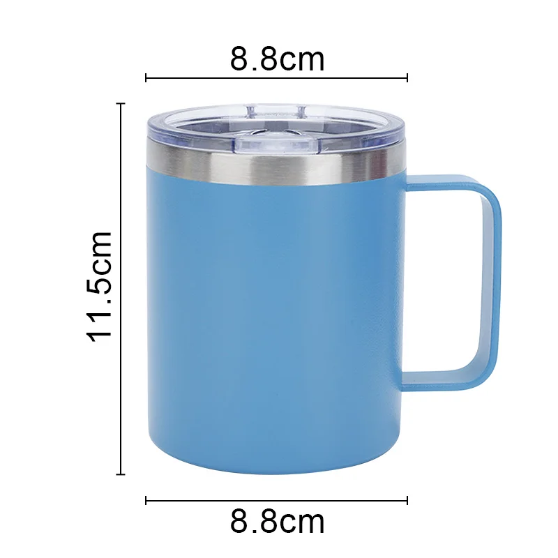 Custom 12oz 14 Oz Double Wall Coffee Mug Stainless Steel Insulated