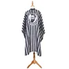 Striped fabric in black