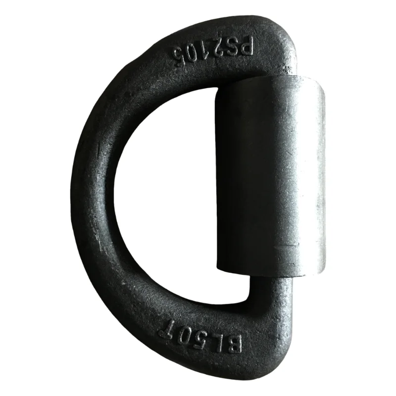 Heavy Duty 36 Ton Shipping D Ring Container Lashing Ring Cast and Forged in Carbon Steel Galvanized Finish Packed in Carton