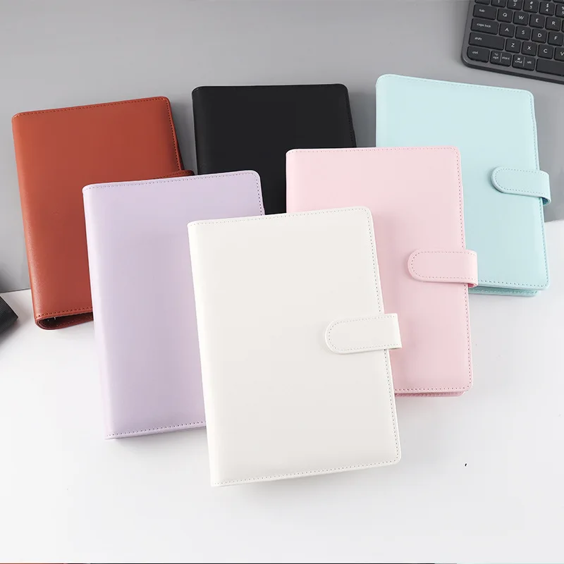  7Felicity Budget Binder,Leather Rings Planner, 6-Ring