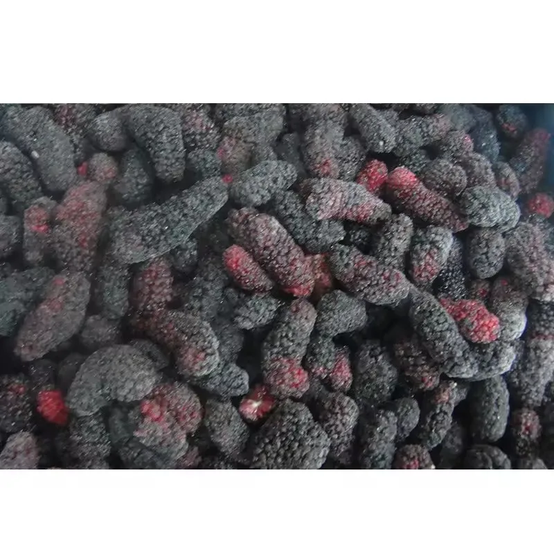 Večje kupovanje zamrznjenega sadja mulberi nova žetev zamrznjenega sadja več 10 KG IQF mulberi