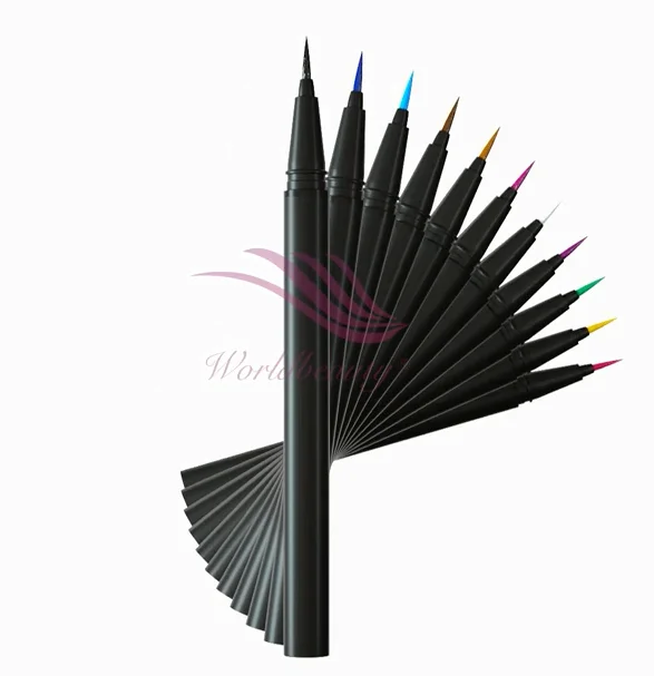 2022 Worldbeauty оптовая продажа самоклеящаяся многоцветная водостойкая двухв-1 OEM ODM долговечная Волшебная подводка для глаз под