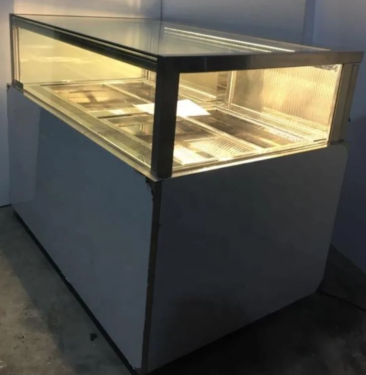 Temperature and Humidity Control Chocolate Display Chiller Cabinet Square Glass Showcase Fridge