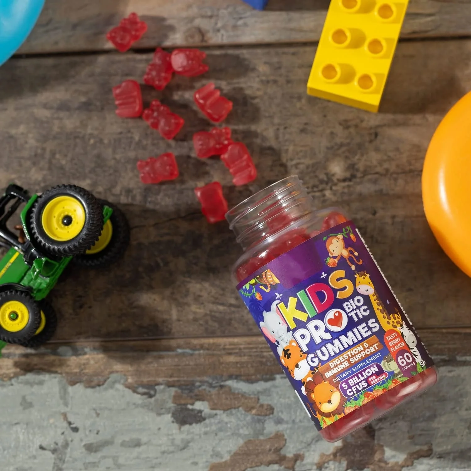 OEM Private Label Immune Support and Digestion Sugar Free Hard for Kids Probiotic Children's Probiotics Gummies