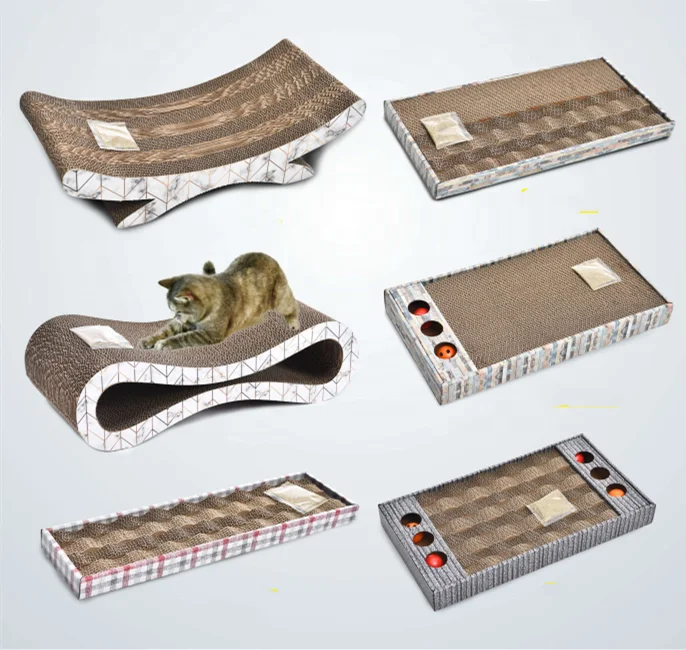Hot Selling Custom Ecofriendly Cat Scratcher Corrugated Cat Paw Board