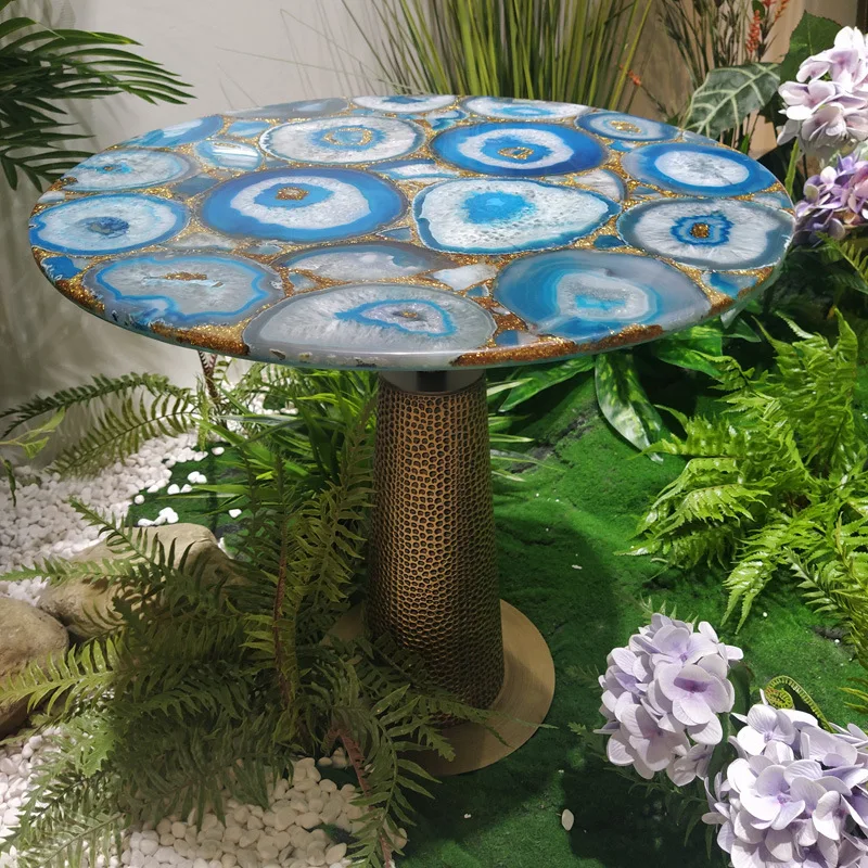 product ydstone natural semi precious stone multi color customizable coffee cable842-1