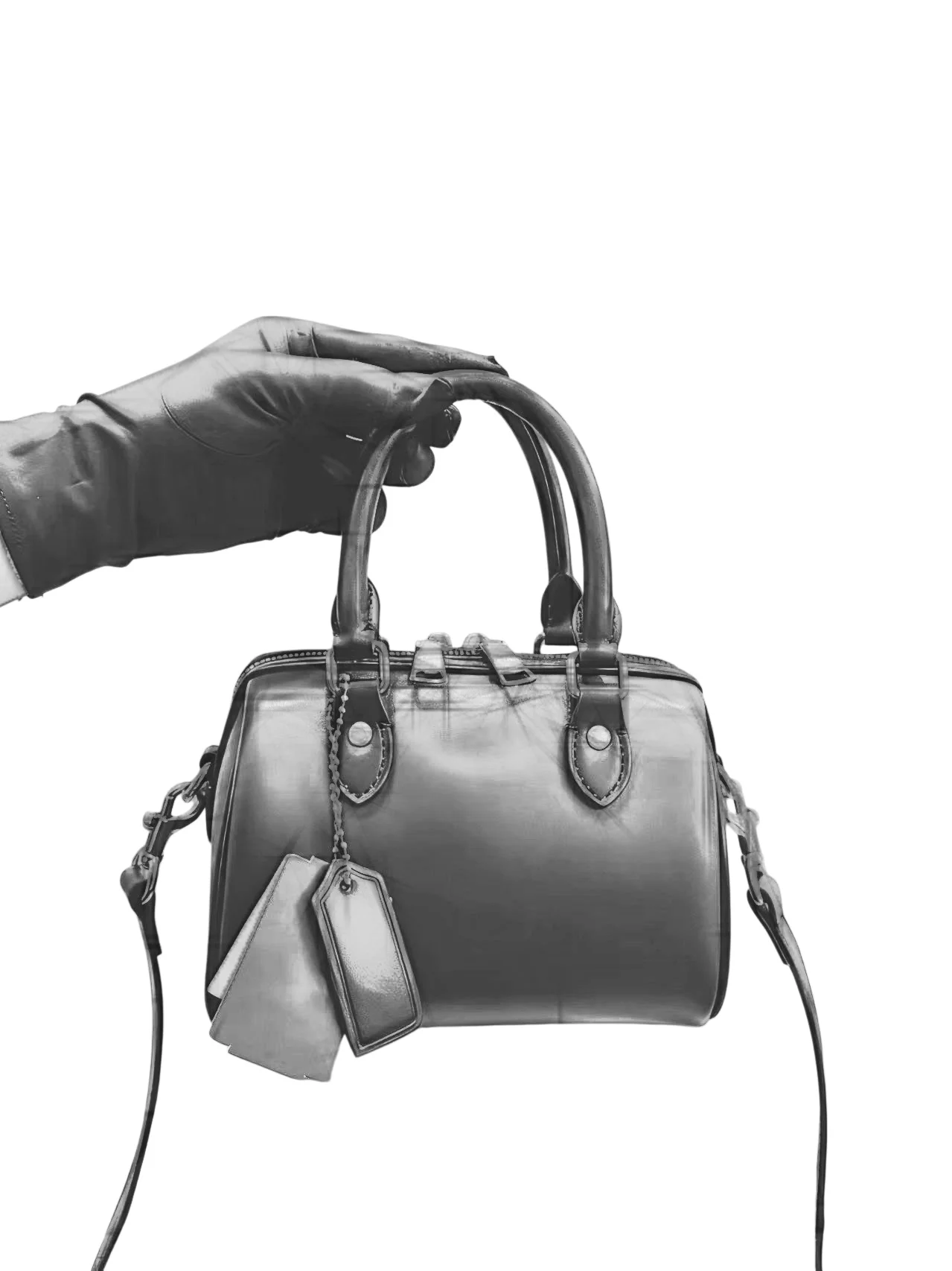 Women’s High-end Light Luxury Urban Minimalism Solid Color Tote Bag Large Capacity Commuting Genuine Leather Zipper Cotton