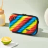 Bolsa organizadora de maquillaje estilo arcoíris