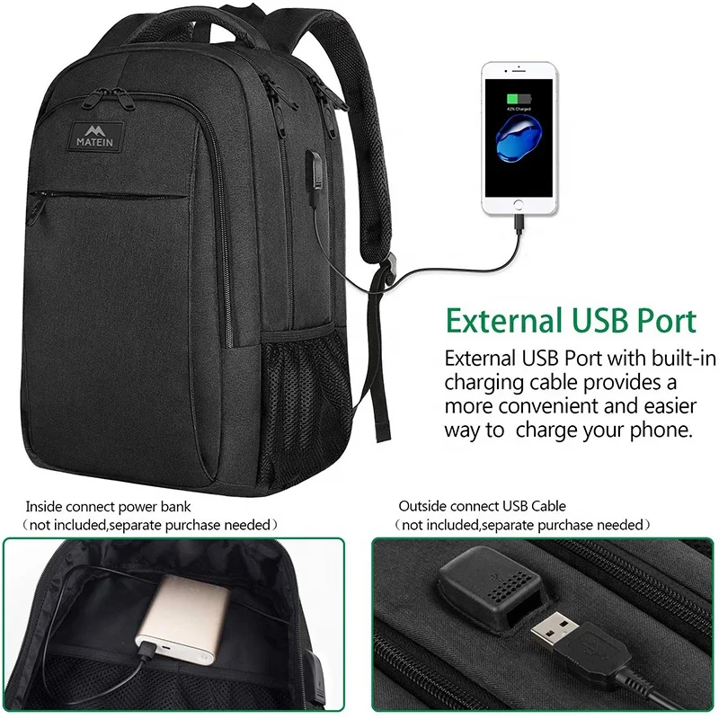 Secure and Convenient: MATEIN Anti-Theft Laptop Backpack