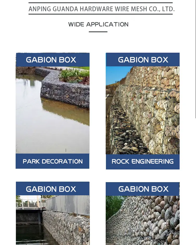 Gabion Cage 1m X 1m X 1m Fence Gabion Wall Basket Mattress Cage For