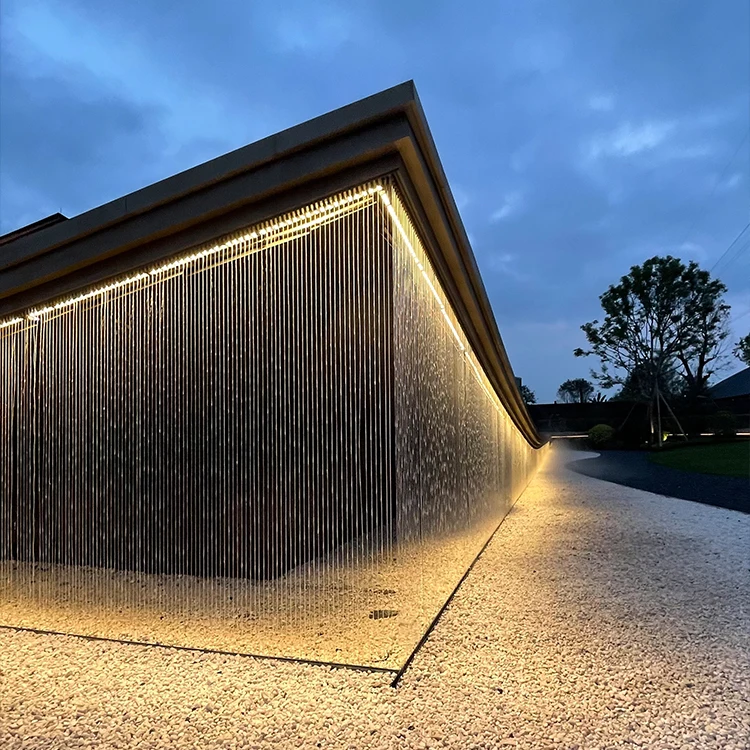 Новый дизайн, украшение для дома и улицы Fenlin, занавеска из нержавеющей стали, водопад