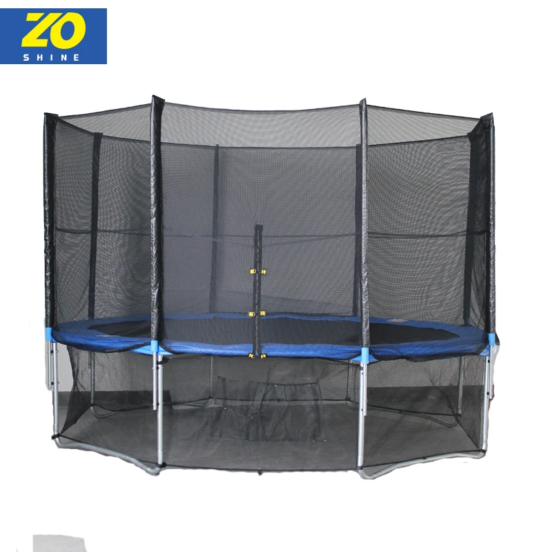 Cheap Customized  Wholesale 6ft 8ft 10ft 12ft 14ft 15ft 16ft Big Garden Round Outdoor Trampoline With Enclosure Safety Net