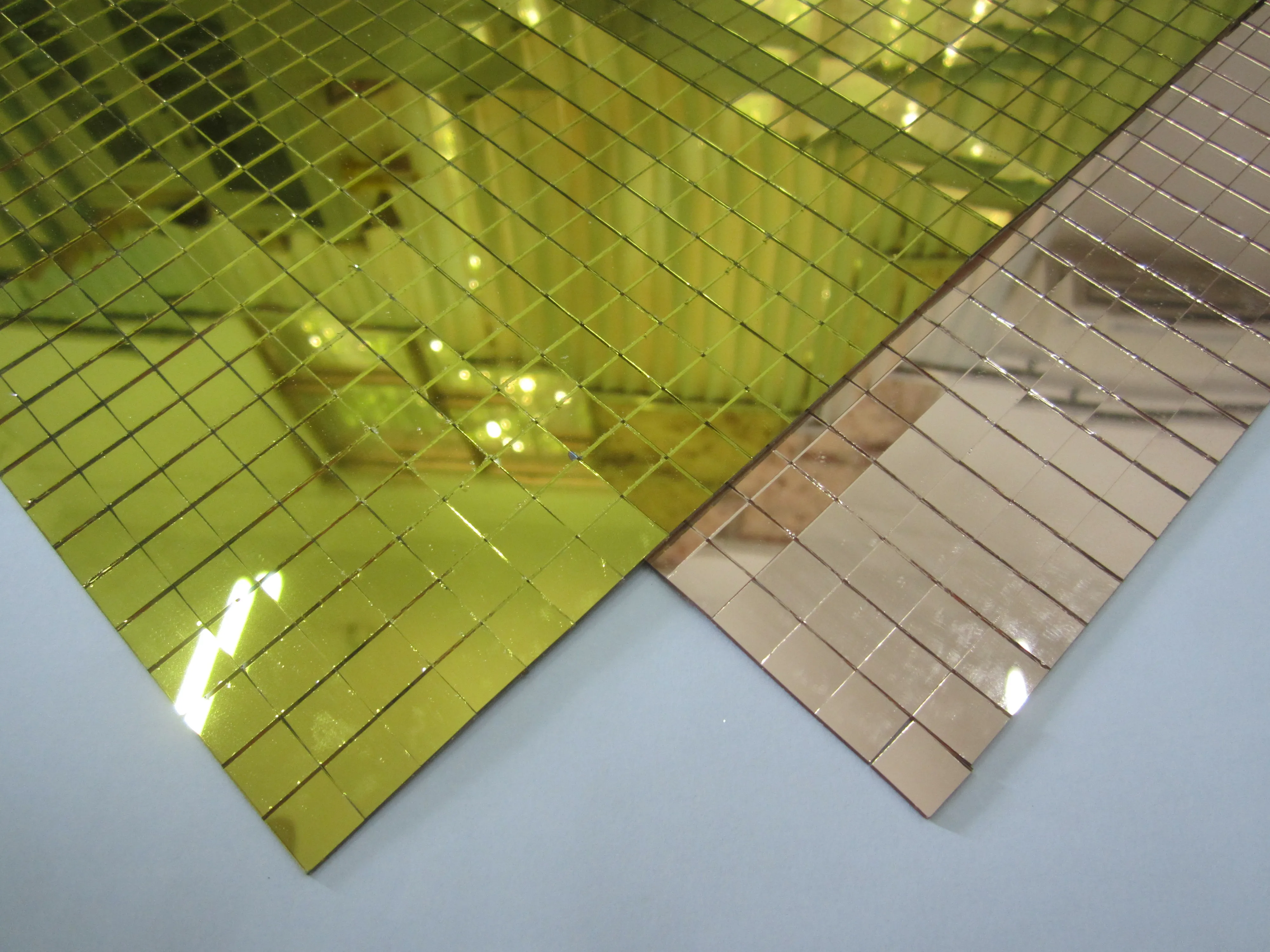 Self-adhesive mirror glass mosaic mini mirror mosaic tile for craft kit