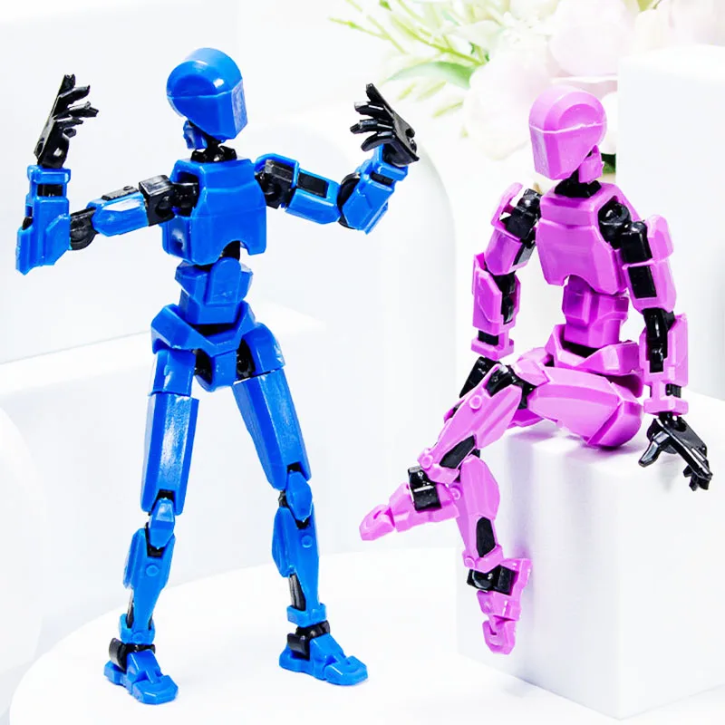 Custom Size Color Office Desktop Articulated Figure Toy Multi Joint Action Figure 3d Printed Creative Kids Mini Toys