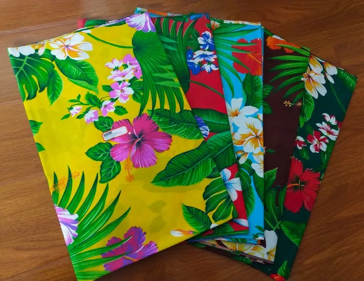 Colorful Polyester Jumping Fish Fabrics Printed