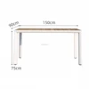 Plastic wood top table