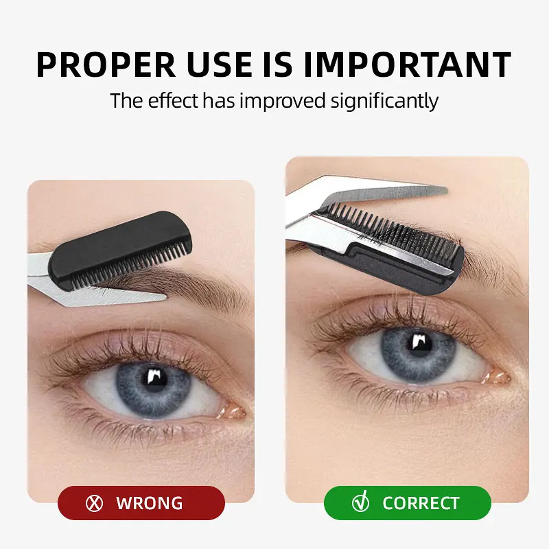 4Pcs Black Pink Beauty Makeup Kit with Pointed Tip Tweezers Extension Scissor Razor Eyebrow Eyelash Brush for Eyebrow Grooming Hfbf073fcbbde41928c3c00b94adbc450U