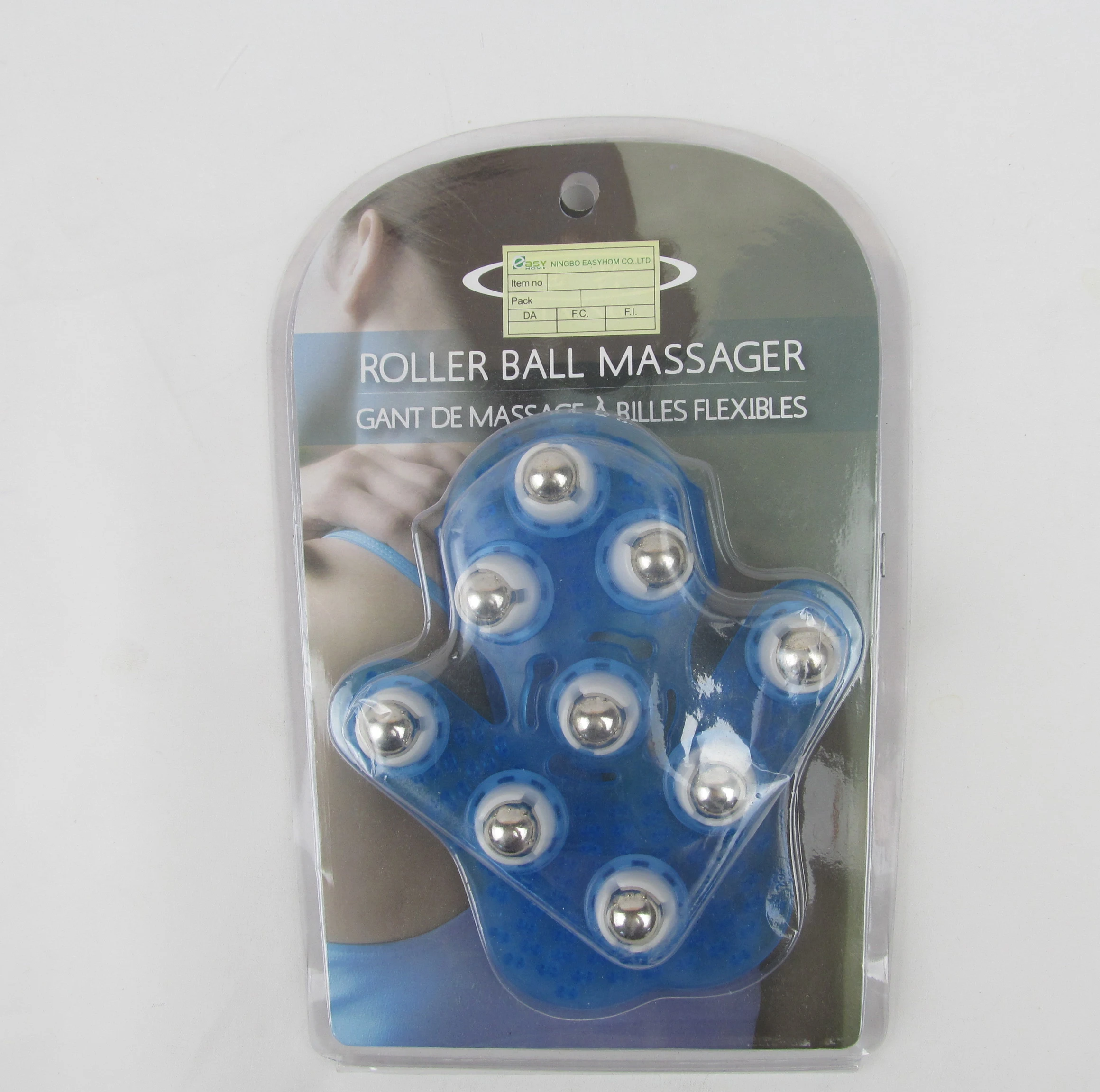 Palm Shaped Massage Glove Body Massager With 9 360 Degree Roller 訳あり