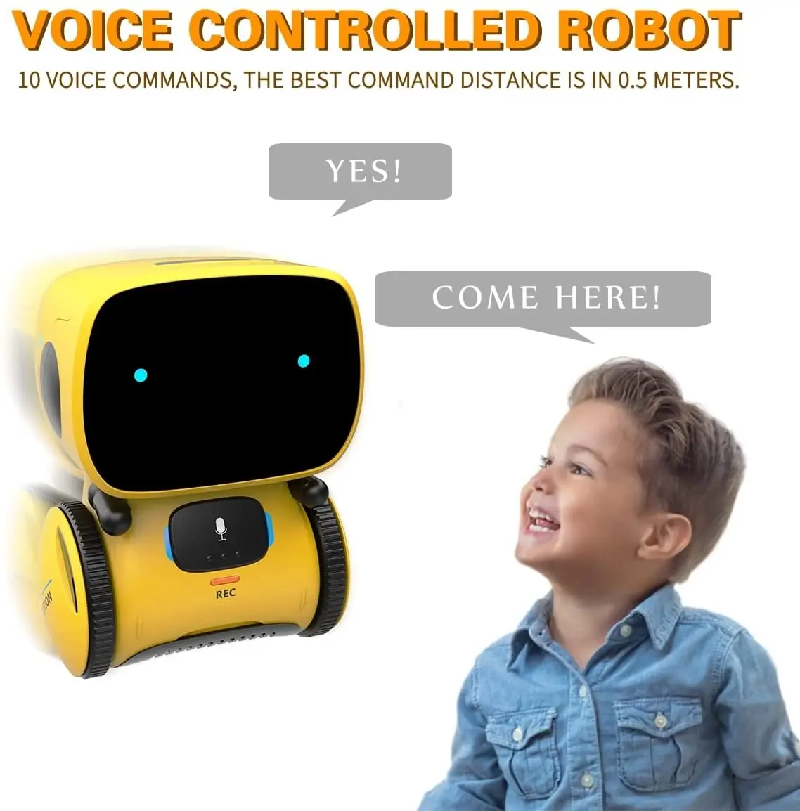 Smart Talking Robots Intelligent Partner and Teacher with Voice Control Touch Sensor Singing Dancing Repeating Robot Gift Toy