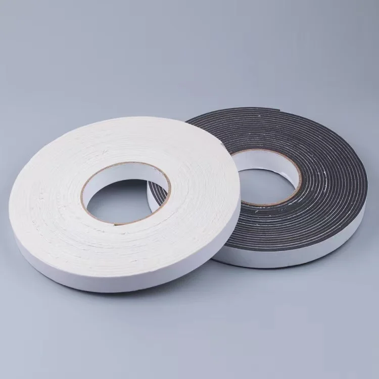 eva Black and white Strong cushioning shockproof single side Sponge foam sealing tape