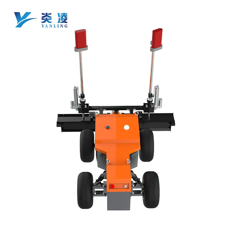 Four-Wheel Concrete Laser Screed Robot Construction Articulated Robot Used for Floor Screed