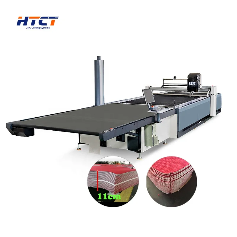 Eastman Automatic High-Layer Ply Calico Fabric Clothes Cutting Machine Multi-Yarn Textile Cutter PLC Engine Motor-for Quilting