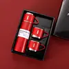 Ensemble de tasses-rouge