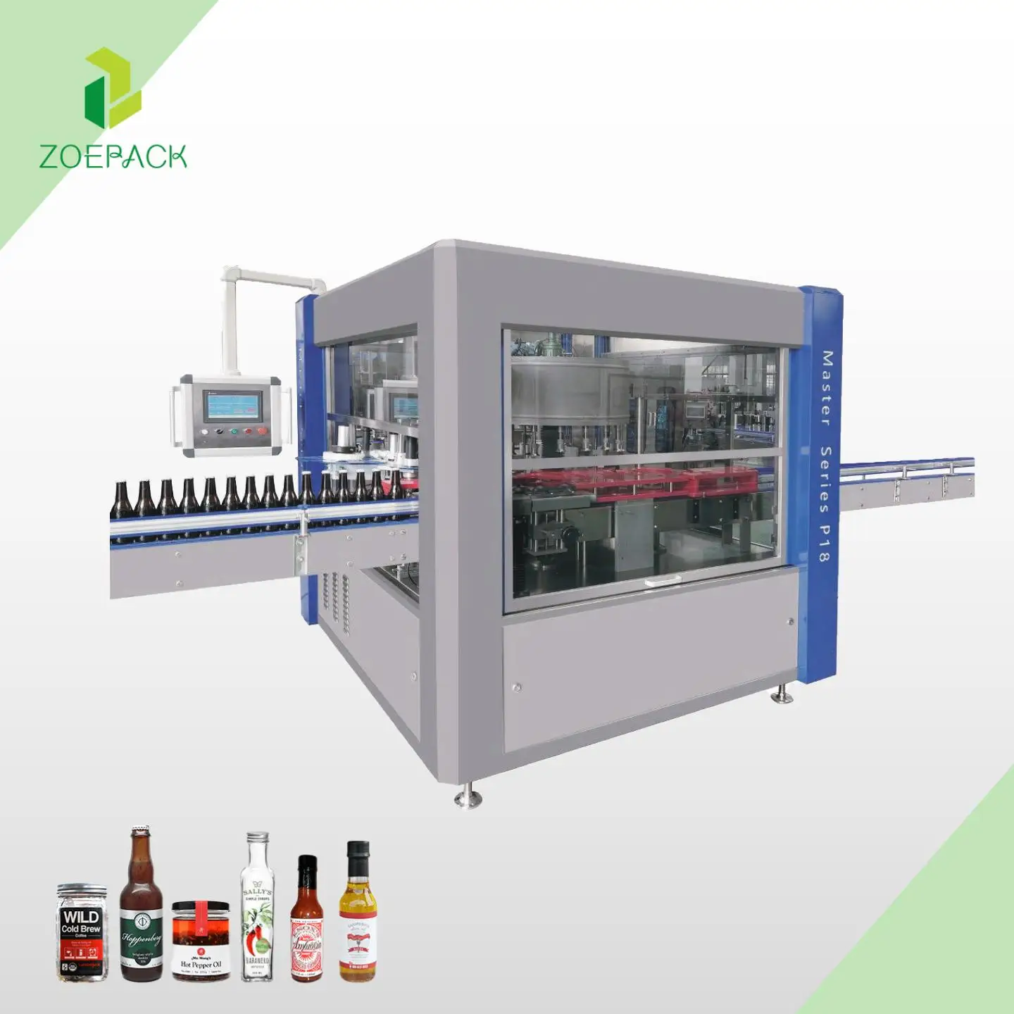 Dairy product sauce jam wine filling labeling and packing machine