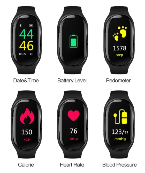 Фабрика oem odm M1 умные часы с tws для android Ios смарт часы беспроводные наушники