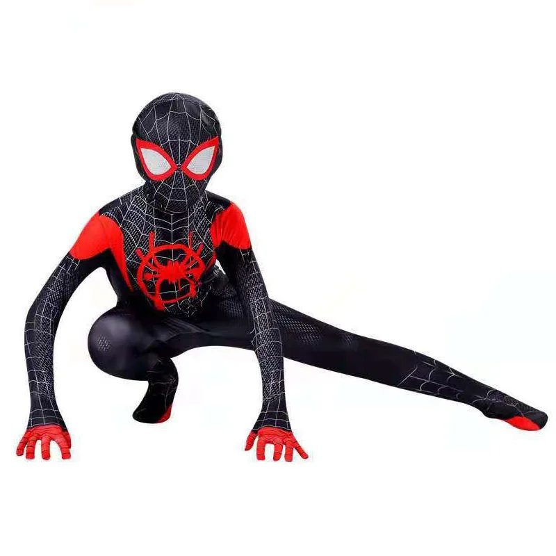 Kids Spider Man Cosplay Costume Zentai Spiderman Superhero Bodysuit ...