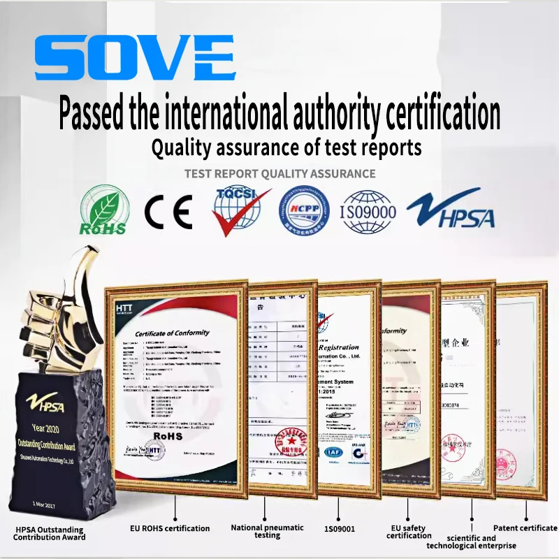 SOVE High Quality Replacement for Festo Suzhou Linear Guide DGP Mechanical Rodless Pneumatic Cylinder DGPL18-25-63-80 with Valve