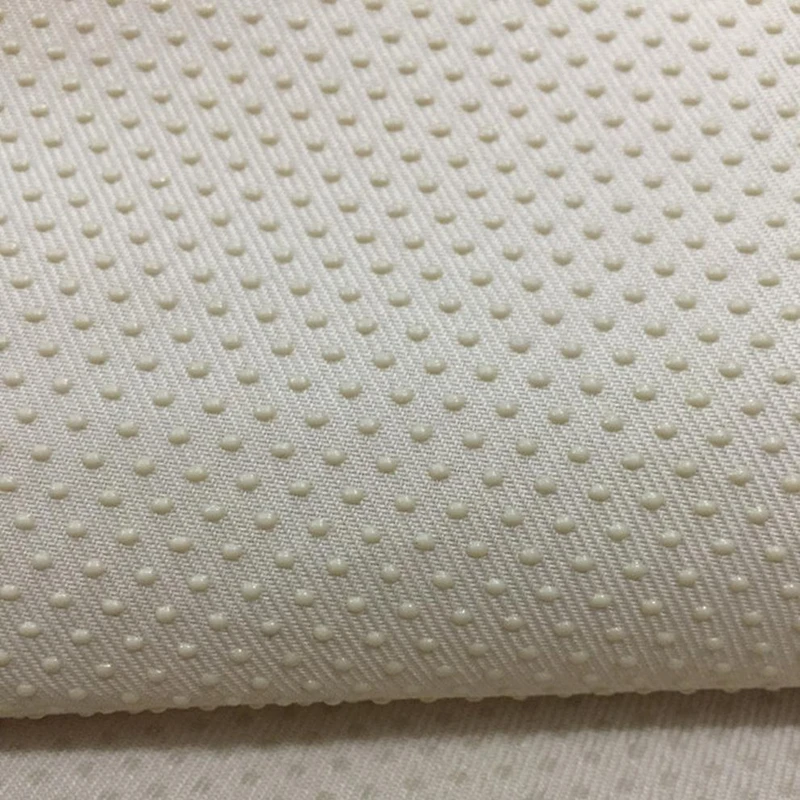 Pvc Silicone Dot Polyester Cushion Fabric Cushion Bottom Anti slip Fabric Non slip Fabric