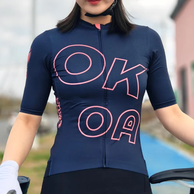 OEM High Quality Custom Design Lightweight Breathable Seamless Cycling Jersey for Women Men Sublimation Customized