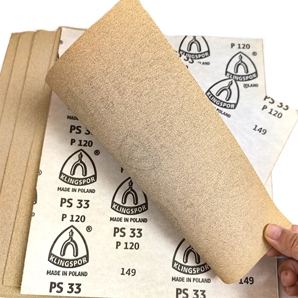Klingspor PS 33 B Abrasive Sanding Sheets – 9"x11", 240 Grit, For Paint, Varnish, Filler, Wood & Plastic – Wet Or Dry