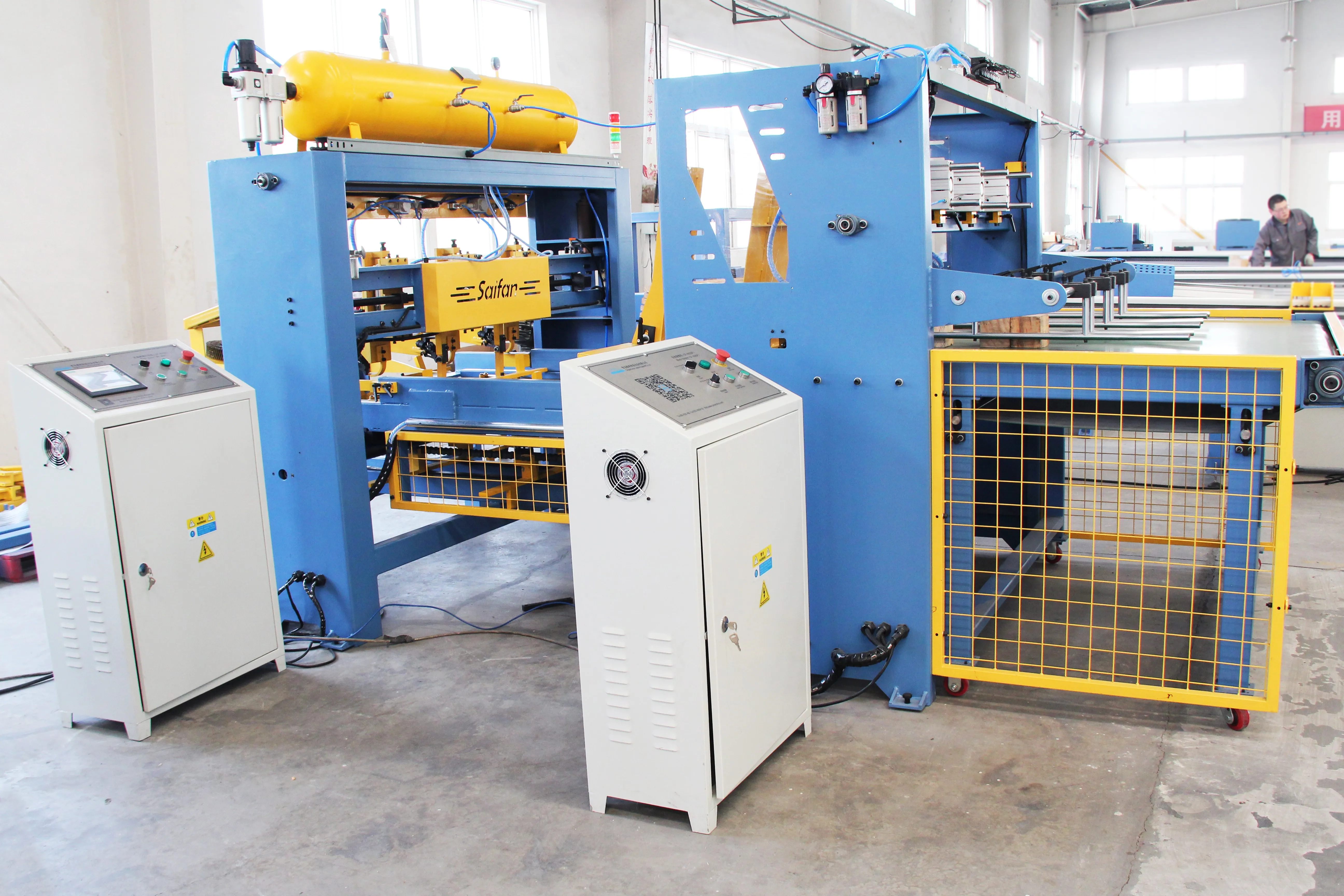 SF9022 Automatic Block Wood Pallet Leg Nailing Machine