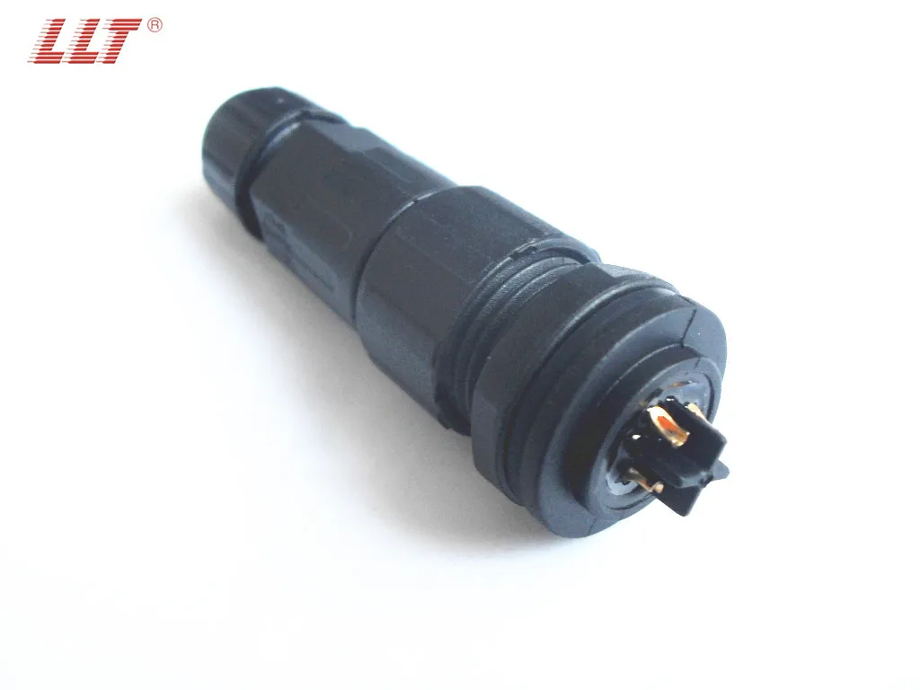 M16 Waterproof Ac Dc Power Adapter Connector,2 3 4 5 6 7 8 9 10 12 Pins ...