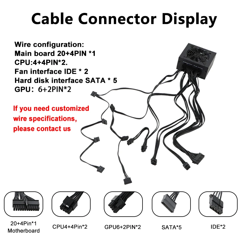 Julongfengbao 500w Apfc Sfx Fully Modular 80plus Standard Pc Gaming