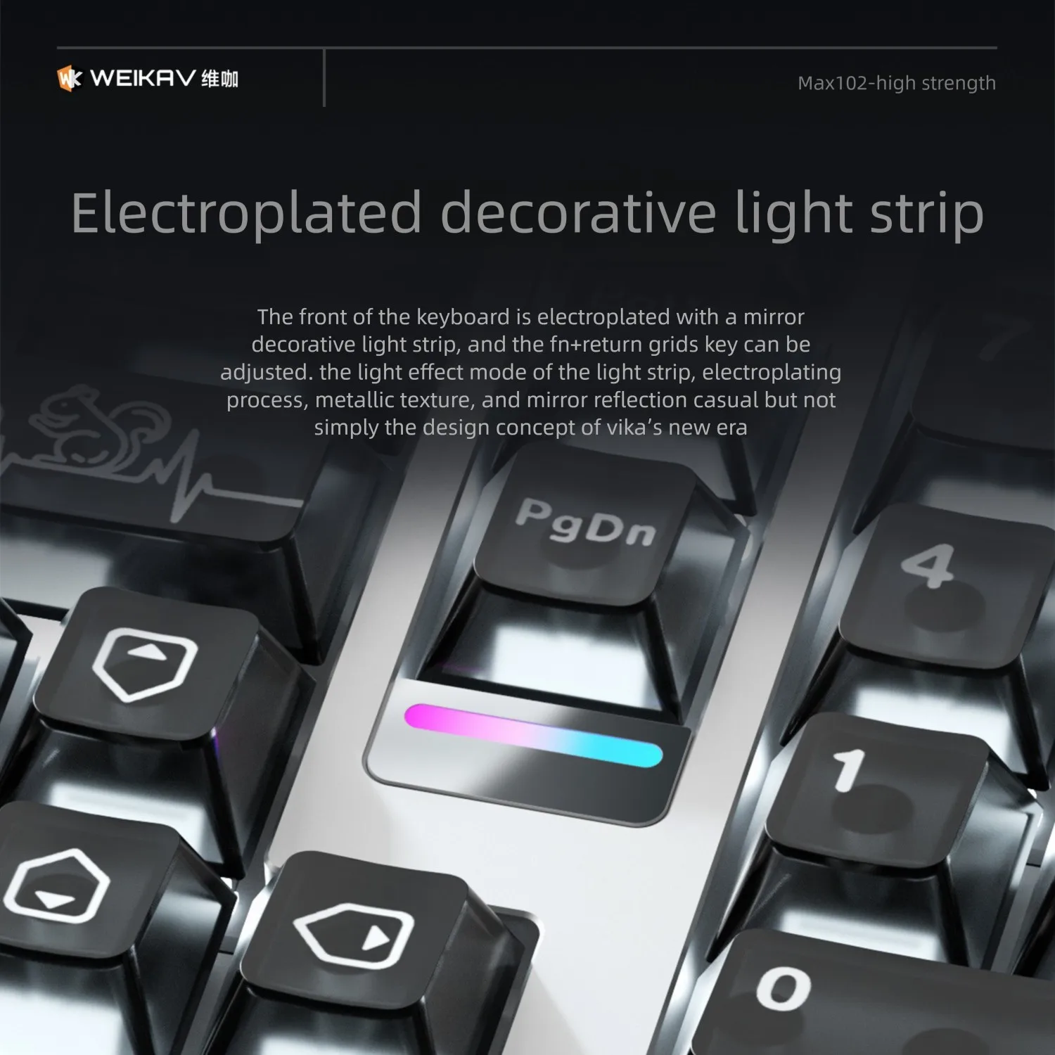 Weikav Max102 Rgb Keyboard Mekanik Nirkabel Keyboard Proyeksi Baru Hot Swap Qmk/via Gasket Barebone Paduan Aluminium - Buy Product on Alibaba.com