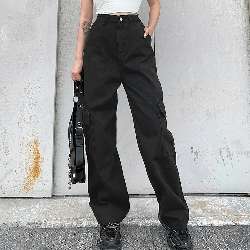 Shop Our Patchwork High Waist Jeans for Women's Streetwear