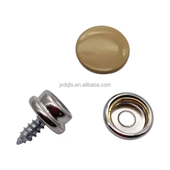 painting color match fabric brass snap buttons with screw 0.4"  Socket Canvas cars sunshade fastener colored snap button