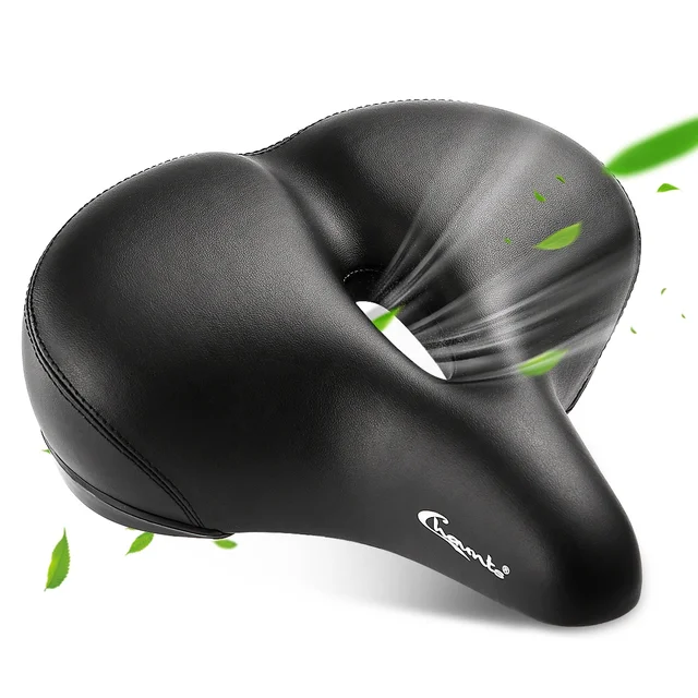 Wholesale Comfortable Bike Accessories PU Foam Bicycle Saddle Oversize Cruiser Bicycle Seat