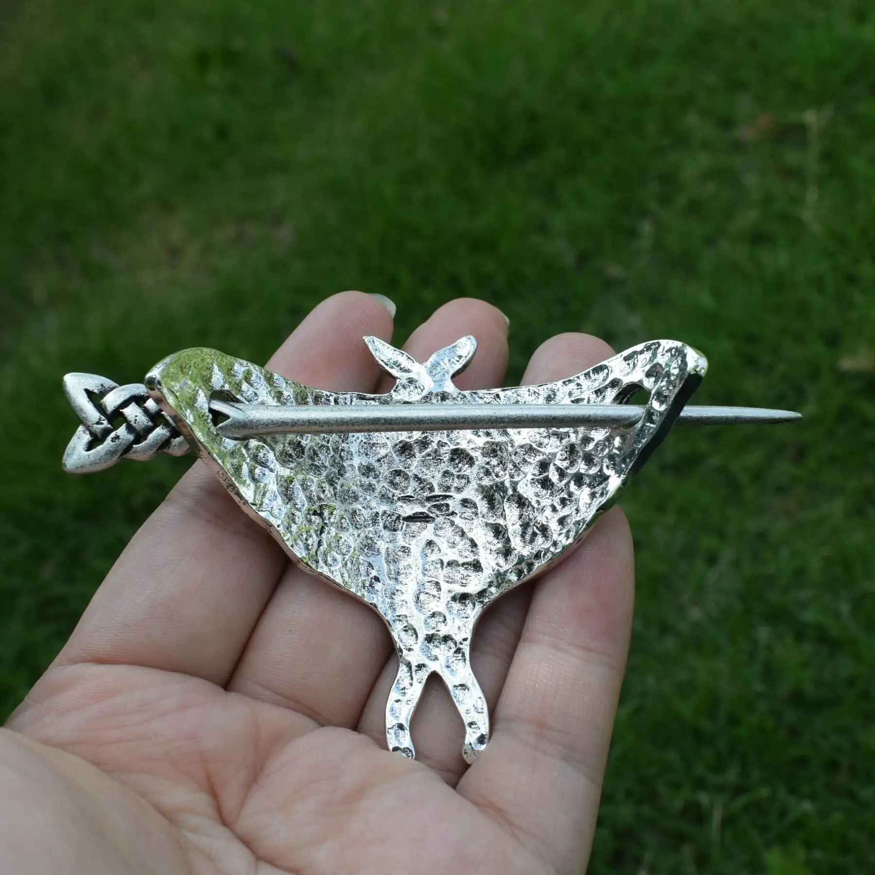 Vintage Moth Hair Clip – Gothic Silver Hair Accessory, Retro Barrette for Women Retro Gothic Moth Hairpin Slide Clip - Vintage Style Hair  main image 3