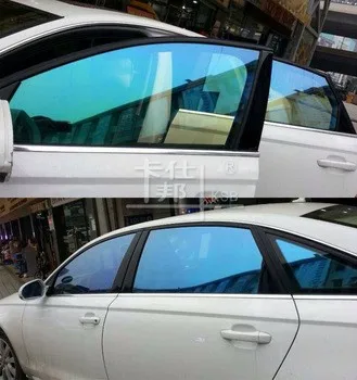 Free Sample VLT 85% 70% Red Blue Color 60in*100ft Car Solar Window Tint Film Chameleon Window Film