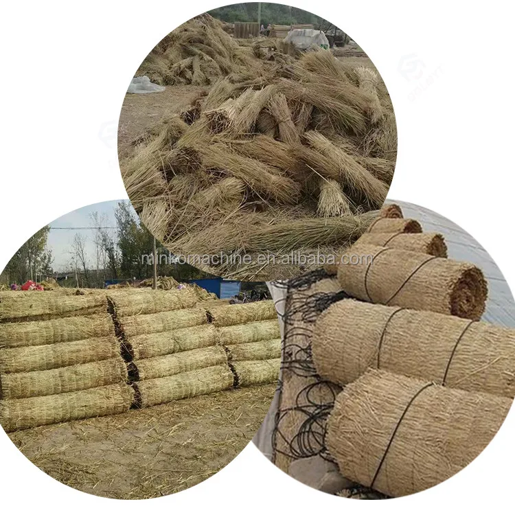 Wheat Rice Straw Reed Mat Fence Knitting Making Machine Hay Mat ...