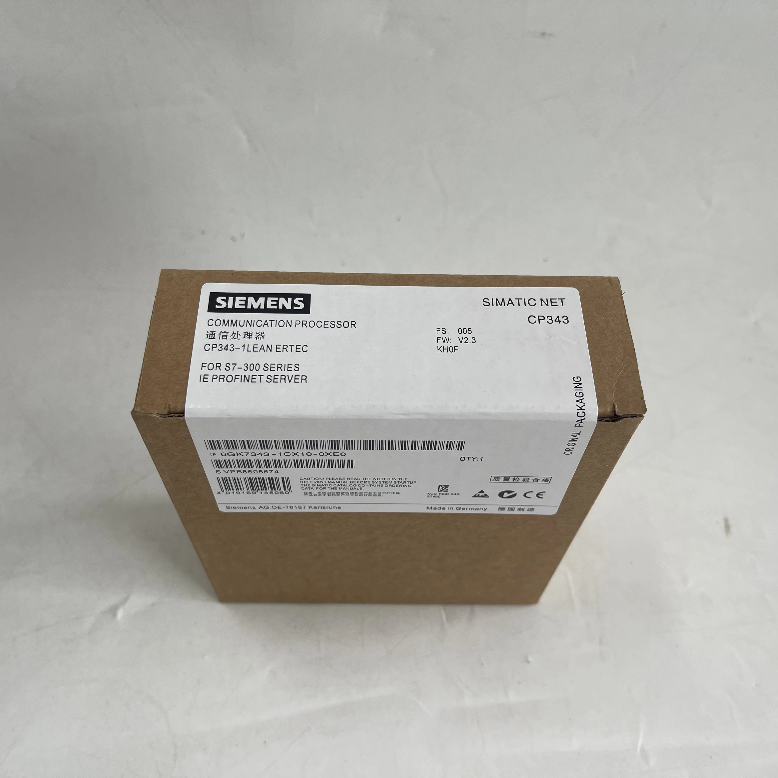 Siemens SIMATIC NET Communication Processor 6GK7343-1CX10-0XE0 Siemens SIMATIC NET Communication Processor 6GK7343-1CX10-0XE0