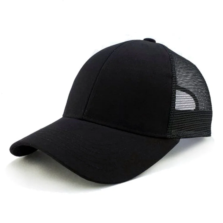 all black mesh hat