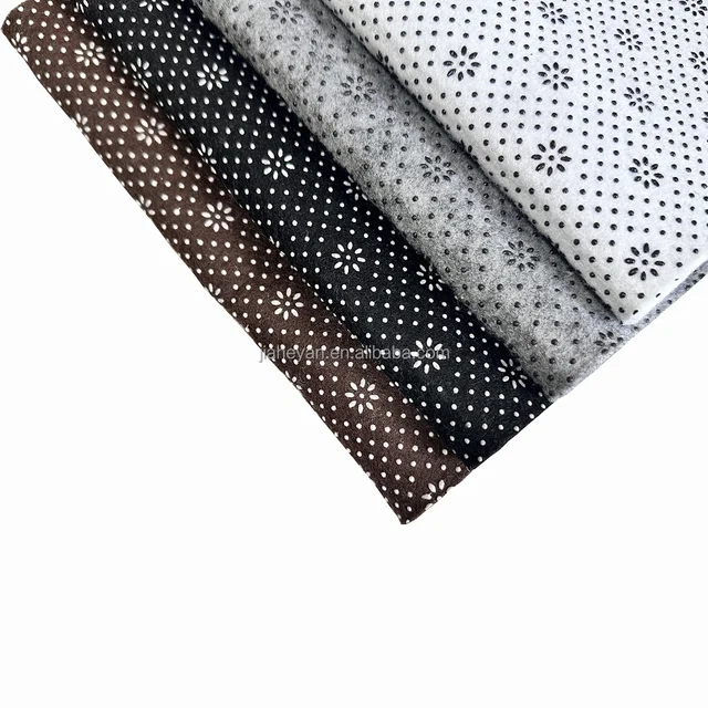 Competitive Price PVC dotted Anti slip Nonwoven Fabric with dots Material Non woven Non slip felt carpet backing carpet underlay