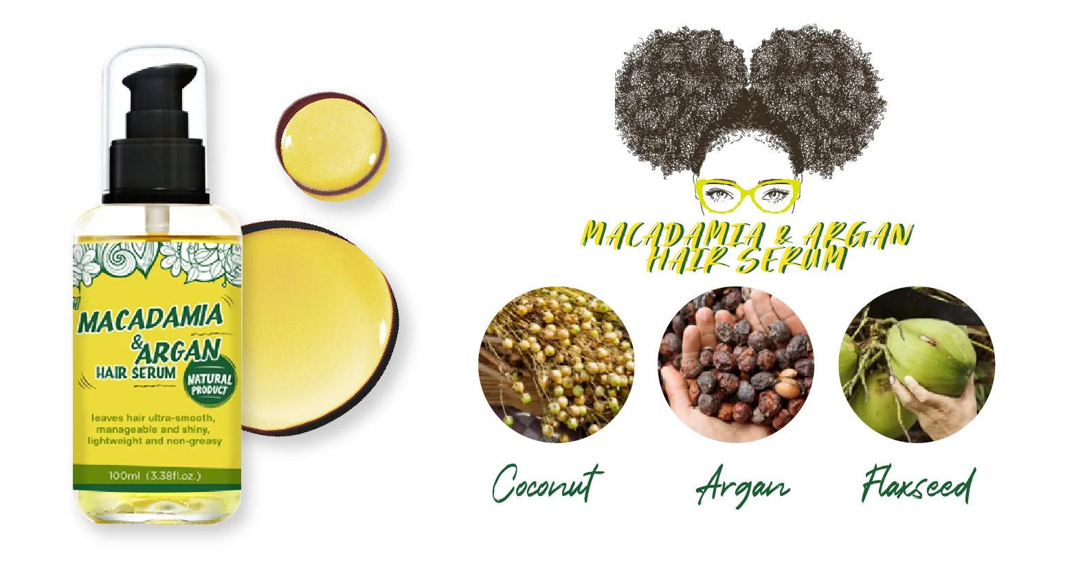 Macadamia & Argan Hair Serum African Hair Food Hari Growth Oil - Buy  African Hair Food,Hair Serum,Hari Growth Oil Product on 