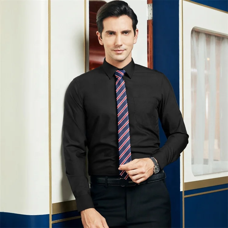 Wholesale Regular Fit Logo Custom Non Iron Solid Shirt Long Sleeve Button Down Pocket Business Shirts Formal Men's Dress Shirt Wholesale Regular Fit Logo Custom Non Iron Solid Shirt Long Sleeve Button Down Pocket Business Shirts Formal Men's Dress Shirt